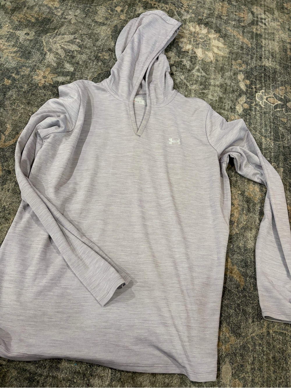 Under Armour Women's Lavender Heather Long Sleeve Hooded Tee